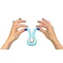 G-vibe Mini - Vibrator mic din silicon USB - verde mentă