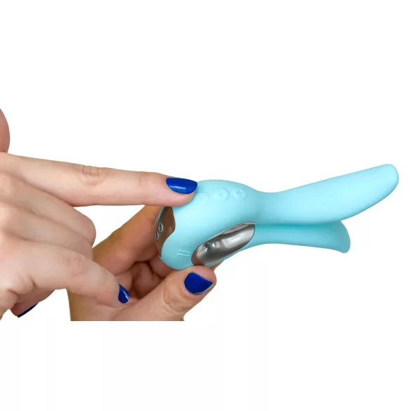 G-vibe Mini - Vibrator mic din silicon USB - verde mentă