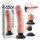 King Cock - vibrator realist cu ventuză 23 cm - culoare naturală