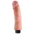 King Cock - vibrator realist cu ventuză 23 cm - culoare naturală