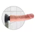 King Cock - vibrator realist cu ventuză 23 cm - culoare naturală