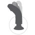Vibrator King Cock 7 cu ventuză (18 cm) - culoare naturală