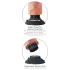 King Cock - Vibrator cu ventuză - 25 cm - culoare naturală