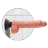 King Cock - Vibrator cu ventuză - 25 cm - culoare naturală
