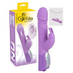   SMILE Push - vibrator cu penetrare și stimulator clitoridian (mov)