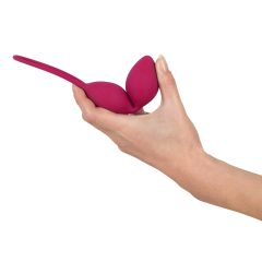   Lust - bila vaginala vibratoare, cu acumulator și radio (zmeura)