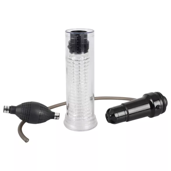 You2Toys - pompă pentru penis și masturbator 2în1 - transparent