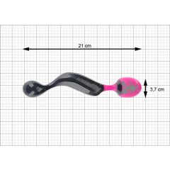   Adrien Lastic Symphony Wand - vibrator de masaj reîncărcabil (negru-roz)
