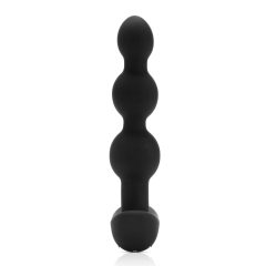 b-Vibe - vibrator anal cu trei bile, reîncărcabil (negru)