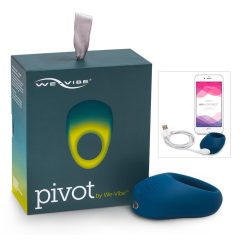   We-Vibe Pivot - inel vibrator pentru penis cu baterie (albastru inchis)