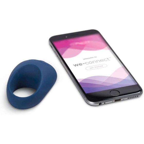 We-Vibe Pivot - inel vibrator pentru penis cu baterie (albastru inchis)