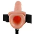 Pipedream - Fetish Strap-on 9 - vibrator cu ham, atașabil (culoare naturală)