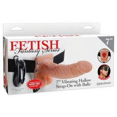 Fetish Strap-on 7 - vibrator ajustabil (natur)