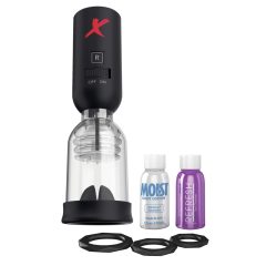   PDX Elite Tip Teazer - pompa automată și vibrator pentru gland (negru)