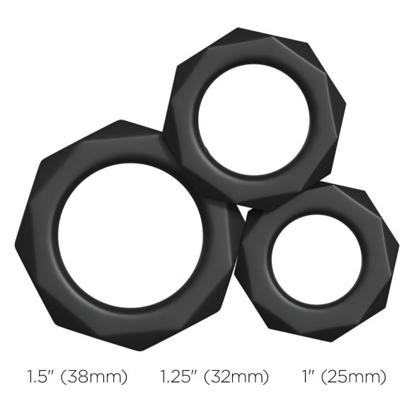 PDX Elite - Vibrator din silicon pentru penis (negru)