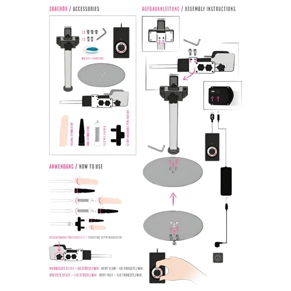 You2Toys - Big Bang Penetrator - mașină de sex cu alimentare electrică