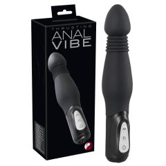   You2Toys - Anal Vibe - vibrator anal cu funcție de împingere (negru)
