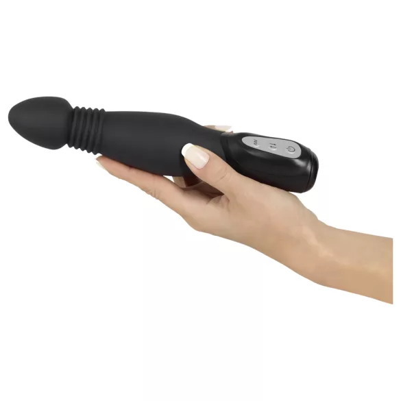 You2Toys - Vibrator anal cu împingere - negru