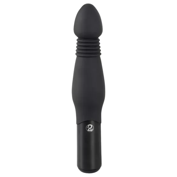 You2Toys - Vibrator anal cu împingere - negru
