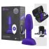 b-Vibe Rimming - vibratoare anal cu bile rotative (mov)
