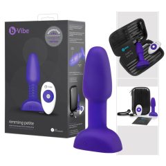 b-Vibe Rimming - vibrator anal cu perle rotative (violet)