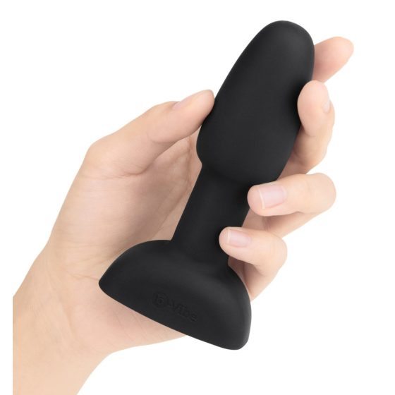 b-Vibe Rimming - vibrator anal cu margele rotative (negru)