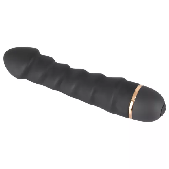 You2Toys - Vibrator flexibil cu striații - silicon negru