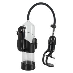   Mister Boner Vibratoare - Pompa pentru penis cu vibratii (transparent-negru)
