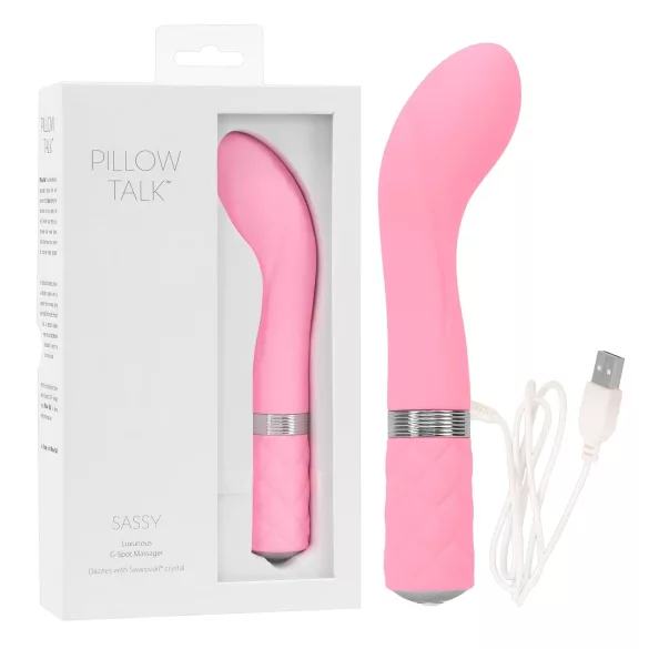 Pillow Talk Sassy - vibrator cu punctul G, cu acumulator (roz)