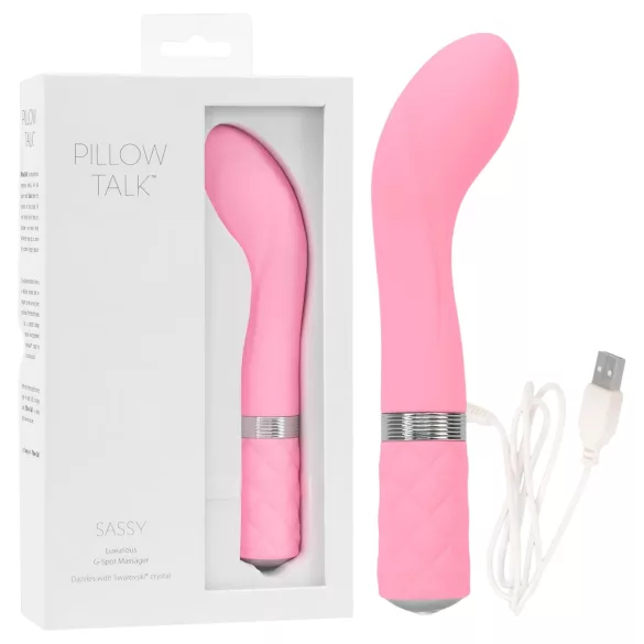 Pillow Talk Sassy - vibrator cu punctul G, cu acumulator (roz)