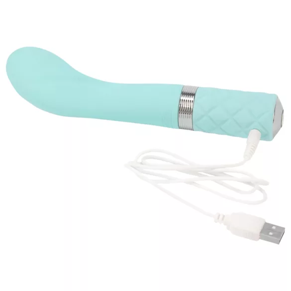 Pillow Talk Sassy - vibrator punctul G reîncărcabil - turcoaz