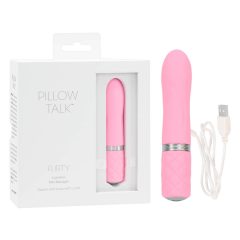   Pillow Talk Flirty - vibrator tip bacșiță reîncărcabil (roz)