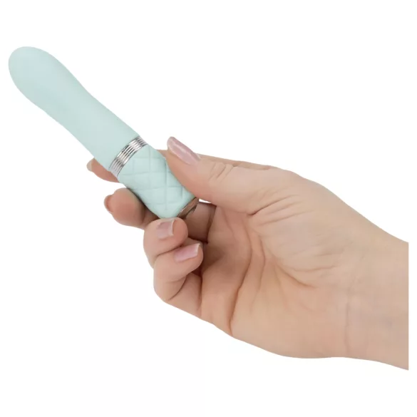 Pillow Talk Flirty - vibrator tip baton, reîncărcabil - turcoaz