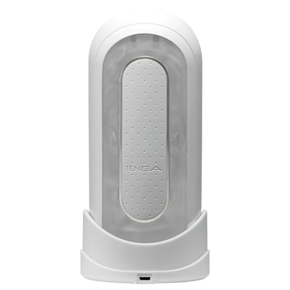 TENGA Flip Zero - masturbator vibrator - alb