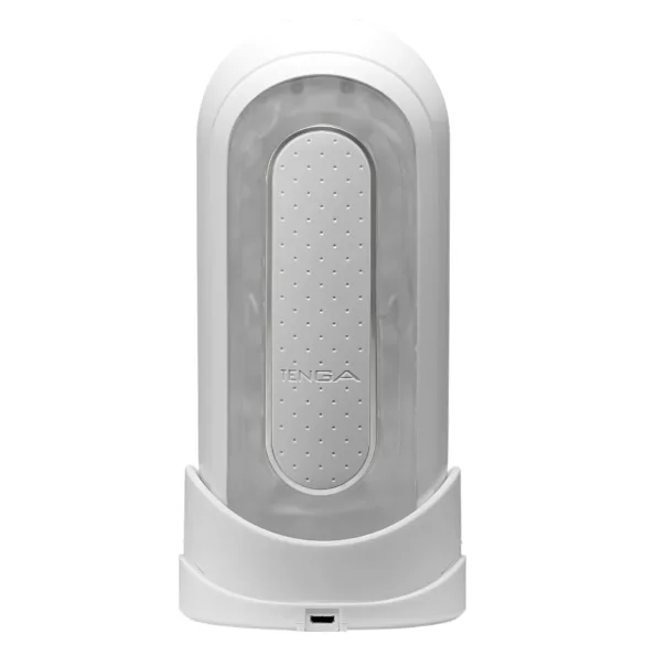 TENGA Flip Zero - masturbator vibrator - alb