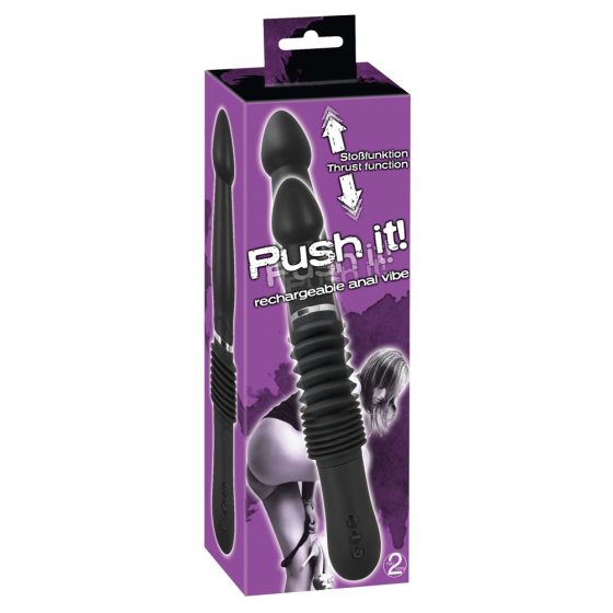 You2Toys - Push it - vibrátor anal cu baterie și impuls (negru)