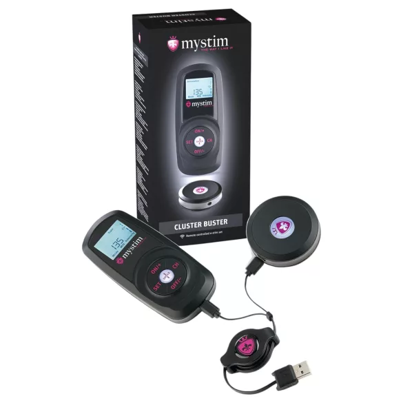 Mystim Cluster Buster - set telecomandă electrostimulare