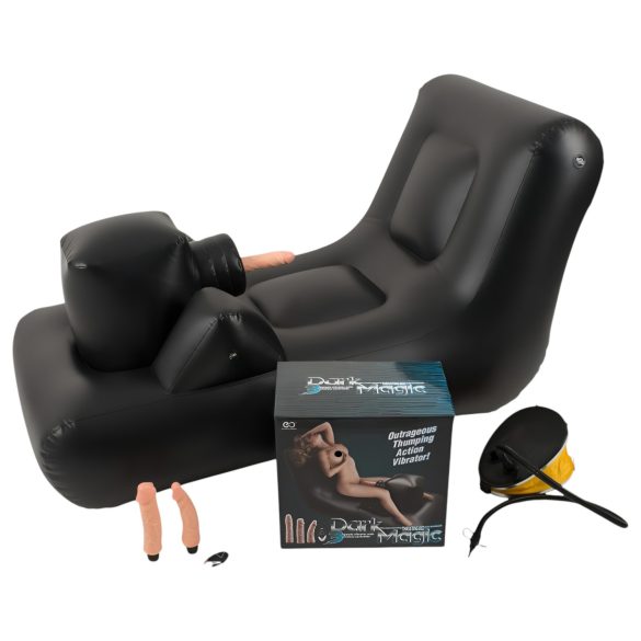 Magie Neagră - mașină sexuală electrică cu pat (negru)