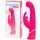 Happyrabbit G-spot - vibrator roz impermeabil cu braț clitoral