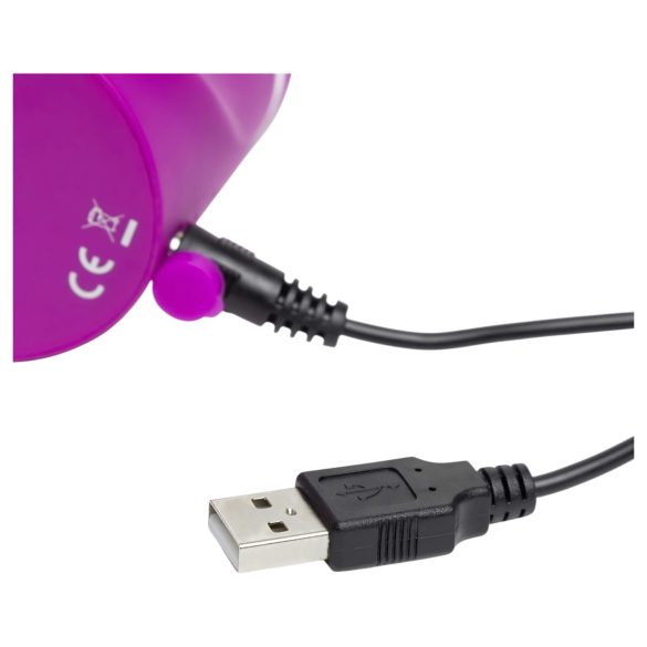 Happyrabbit Curve - vibrator eficient cu braț clitoridian, rezistent la apă (mov)