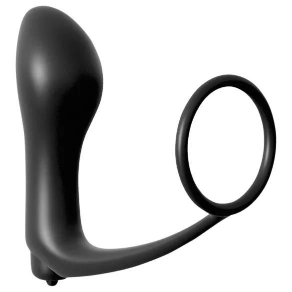 Pipedream - Analfantasy - vibrator anal de deget cu inel penian (negru)