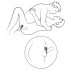 / Hot Octopuss Atom - inel vibratör cu baterie pentru penis (negru)