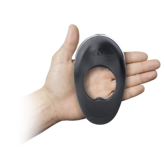 Atom Plus - inel pentru penis cu dublu motor, vibratii (negru)