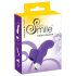 SMILE Finger - vibrator degetar din silicon ondulat (mov)