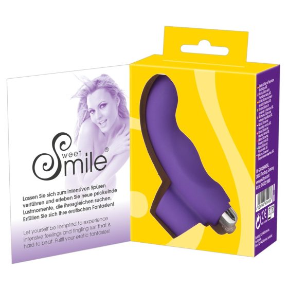 SMILE Finger - vibrator ondulat cu degete din silicon (violet)