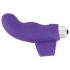 SMILE Finger - vibrator degetar din silicon ondulat (mov)