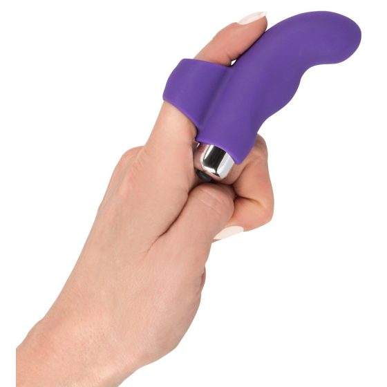 SMILE Finger - vibrator ondulat cu degete din silicon (violet)