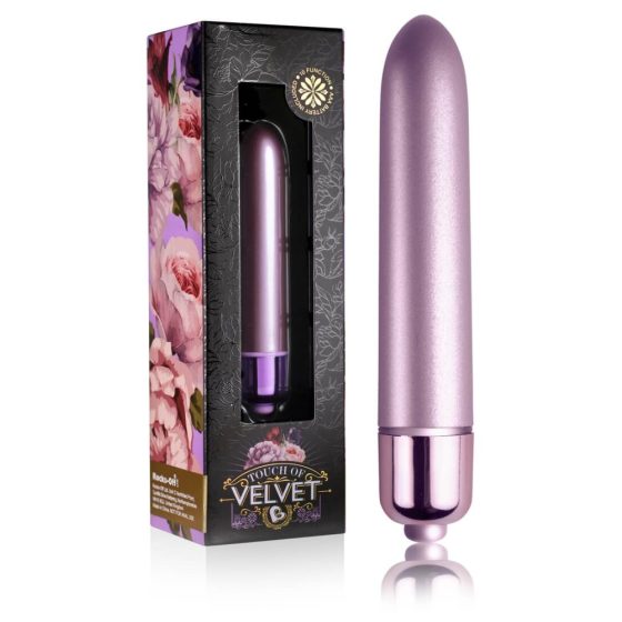 Touch of Velvet - mini vibrator ruj (10 ritmuri) - mov