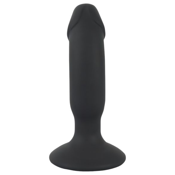 Black Velvets - vibrator anal cu penis reîncărcabil - silicon negru