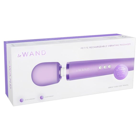 Le Wand Petite - vibrator masaj reîncărcabil exclusivist - mov